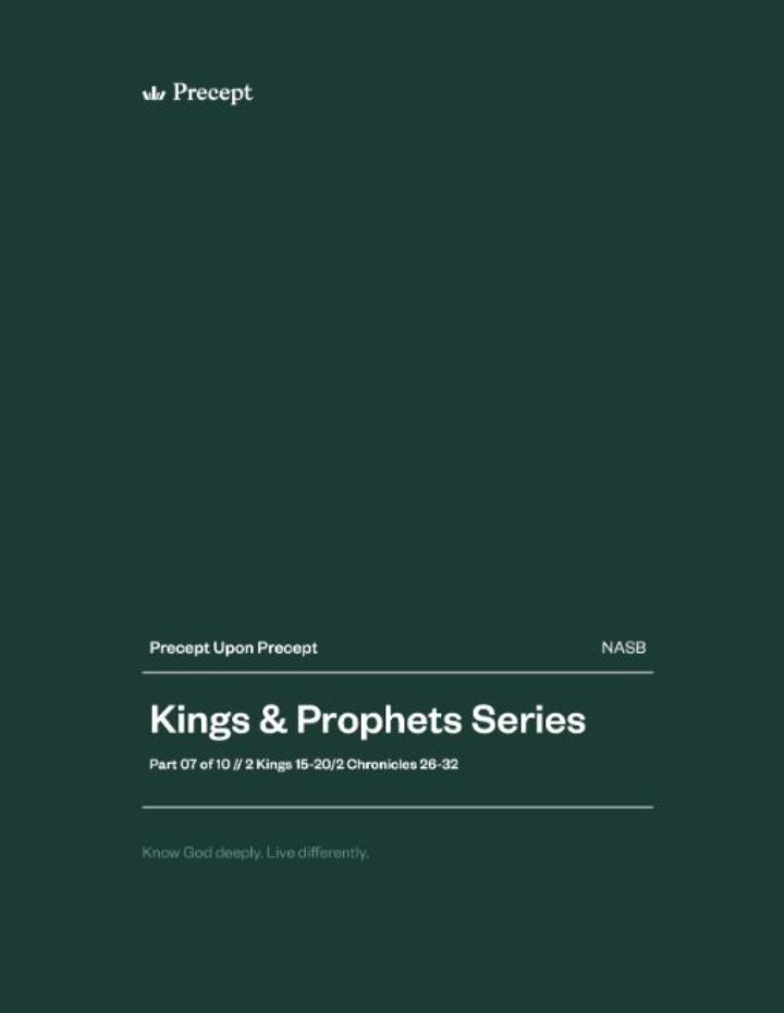 Kings and Prophets (Part 7) Precept Upon Precept