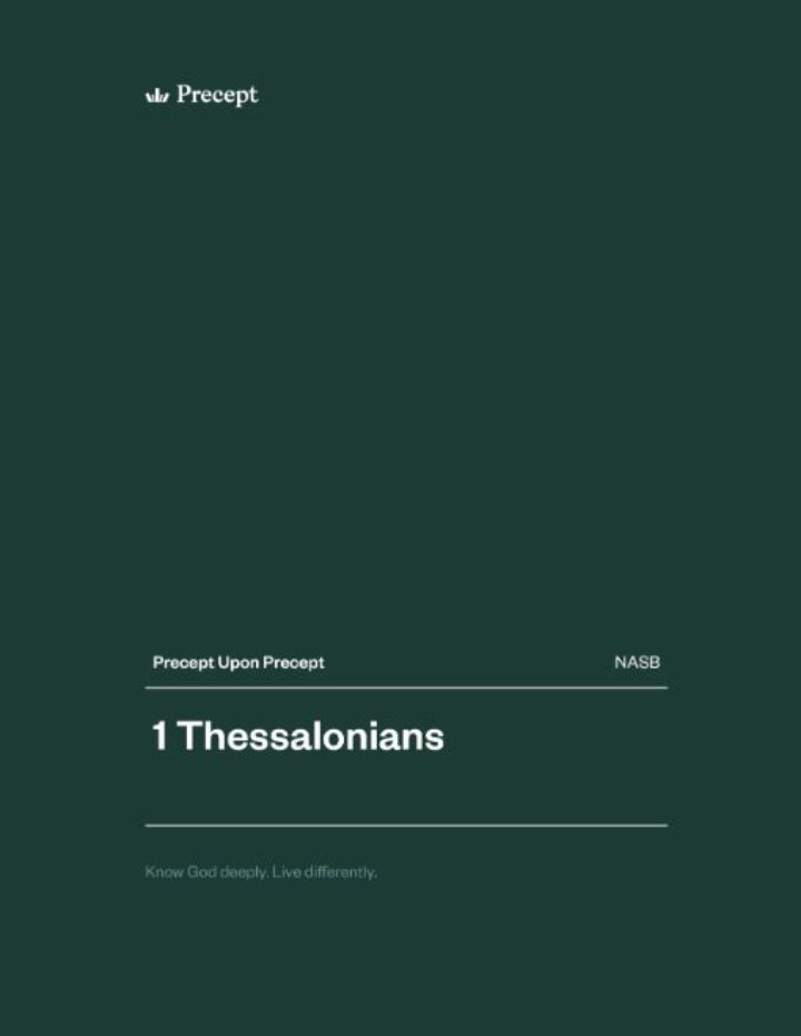 1 Thessalonians Precept Upon Precept