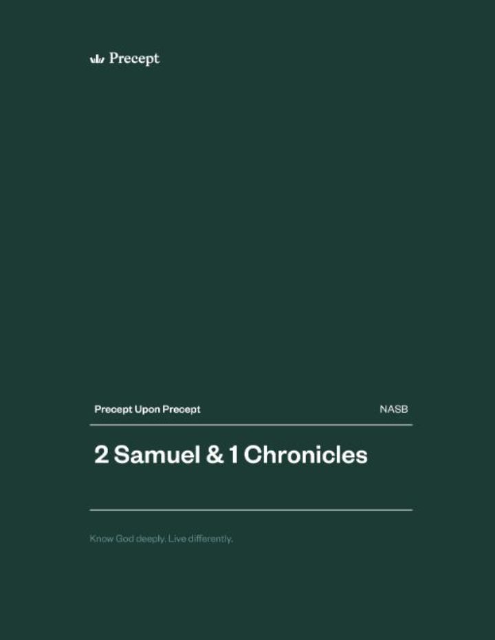 2 Samuel and 1 Chronicles Precept Upon Precept