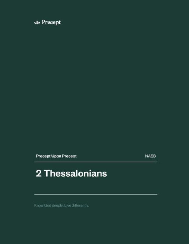 2 Thessalonians Precept Upon Precept
