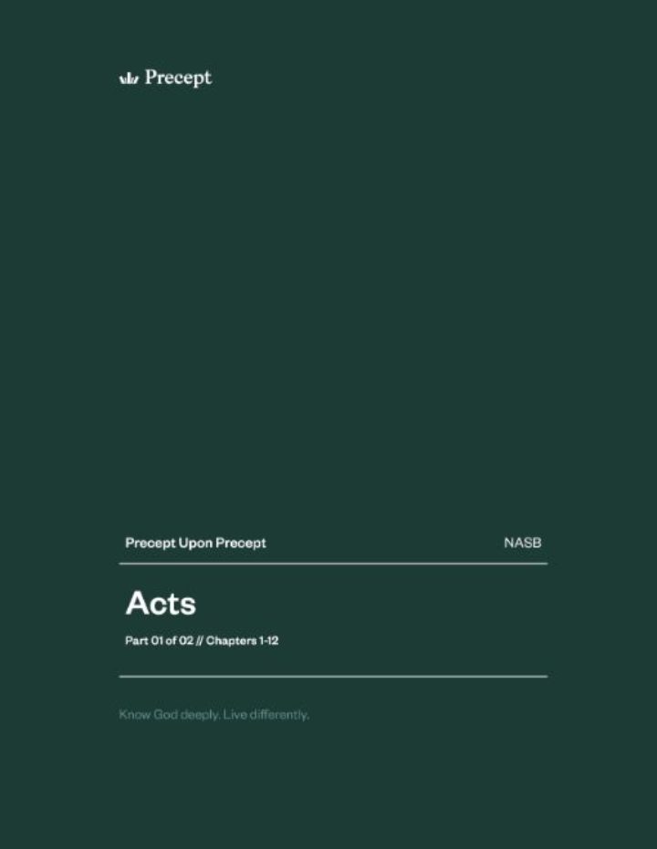 Acts (Part 1) Precept Upon Precept