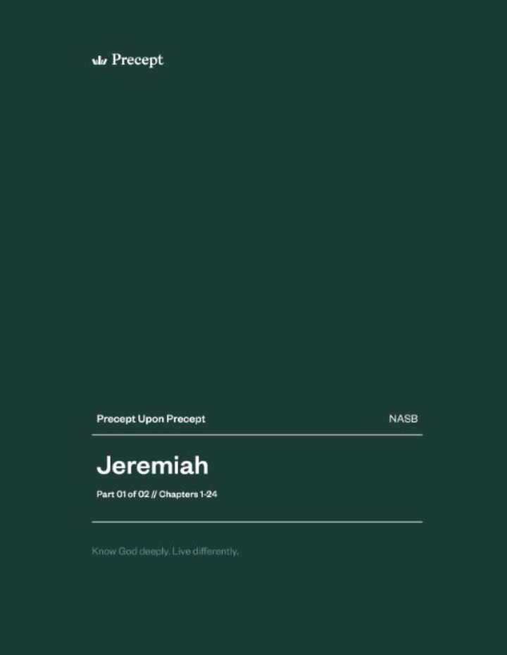 Jeremiah (Part 1) Precept Upon Precept