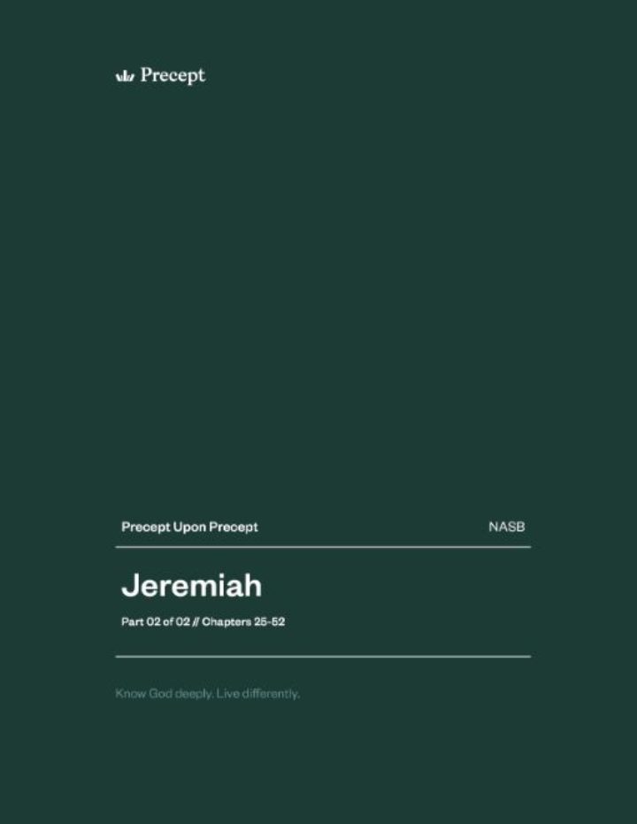 Jeremiah (Part 2) Precept Upon Precep