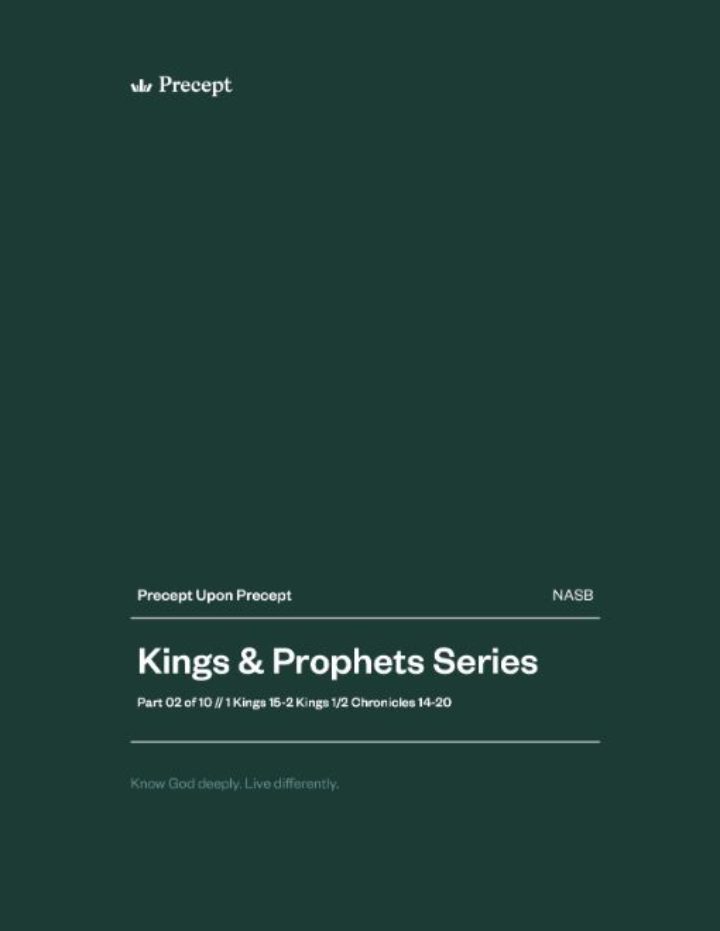 Kings and Prophets (Part 2) Precept Upon Precept