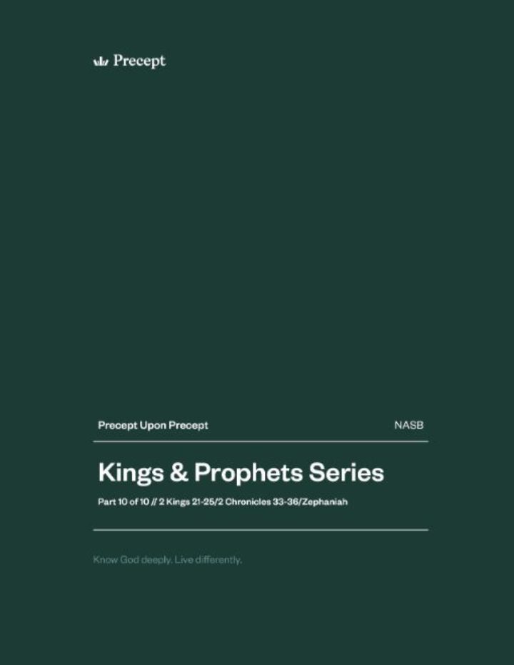 Kings and Prophets (Part 10) Precept Upon Precept