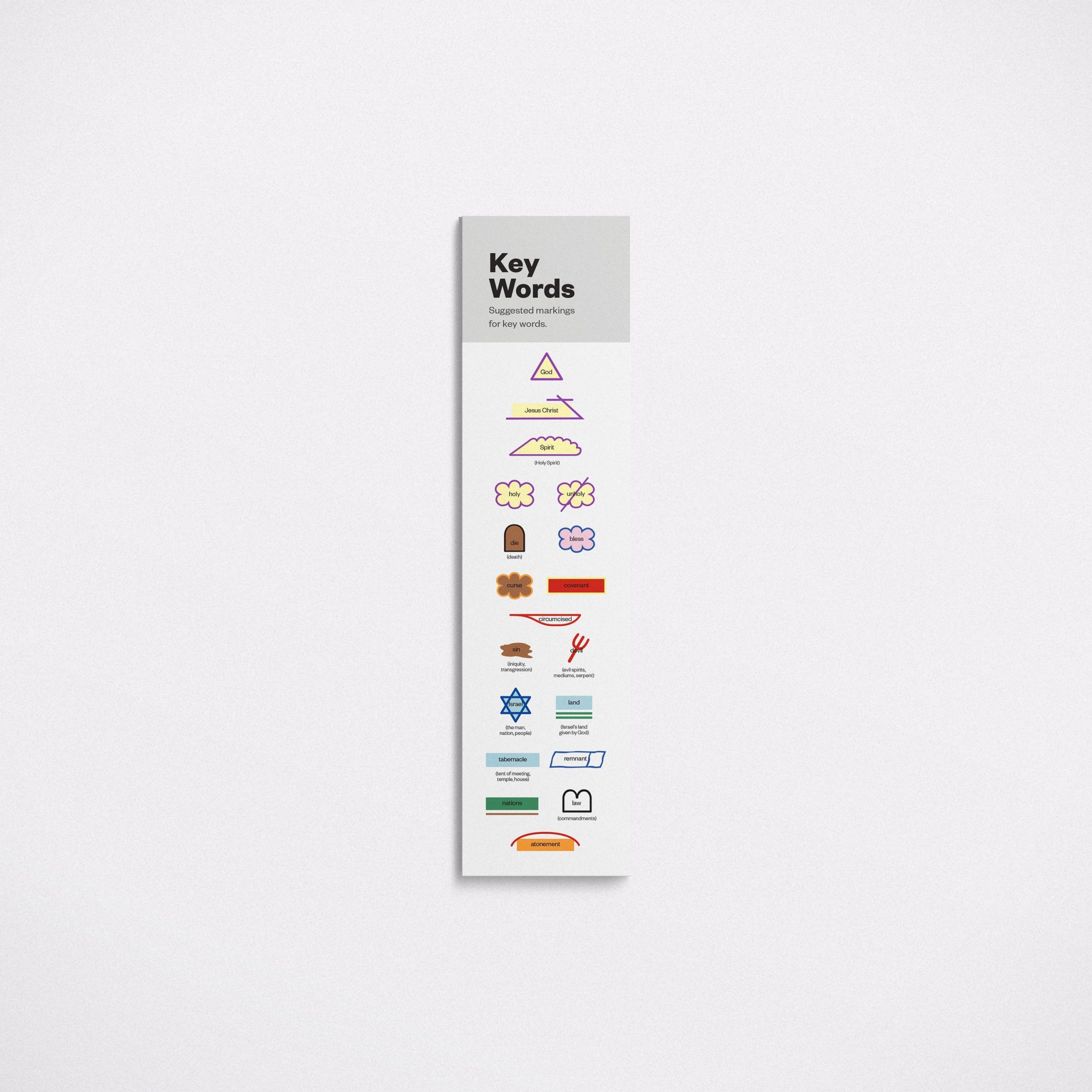 Key Words Bookmark