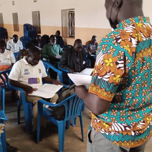 South Sudanese pastors at a Precept Institute training to reach refugees using Precept materials